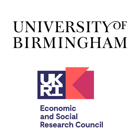 University of Birmingham & UKRI Logos