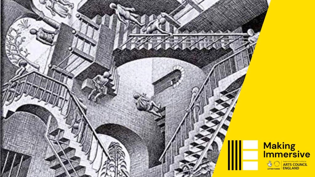 Escher: Relativity drawing, for ambiance