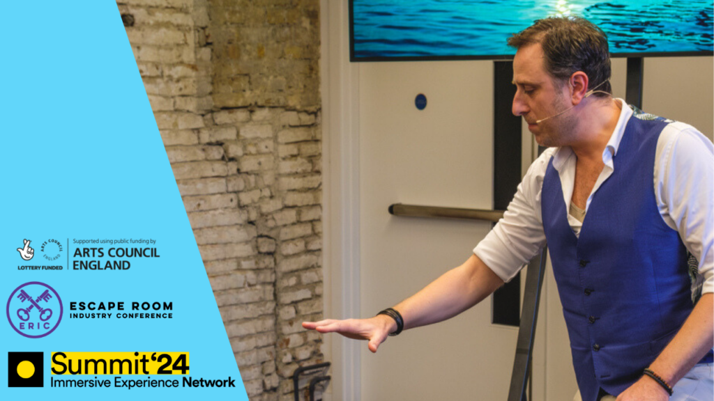 Photos of presentation at Immersive Experience Network Summit 24