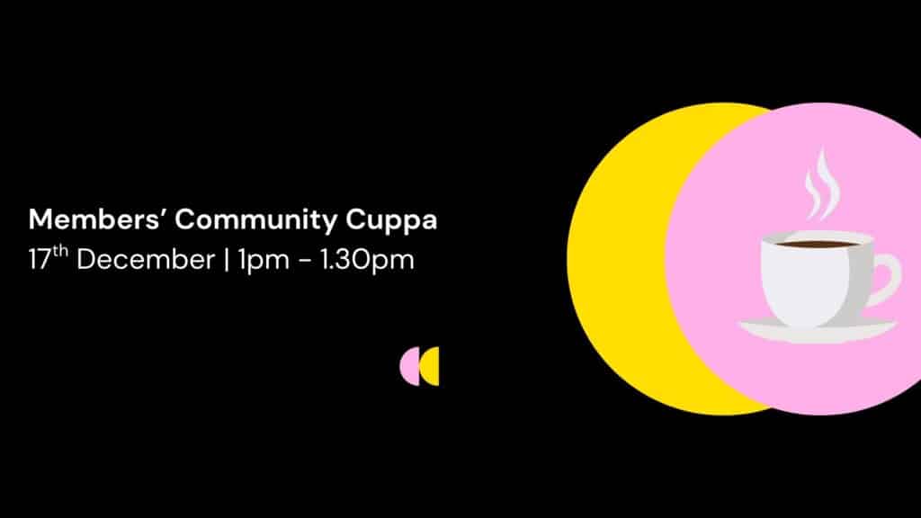Community cuppa event on 17th December