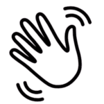 A hand waving in greeting.