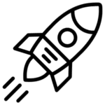 Simple outline of a rocket